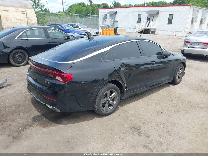2021 Kia K5 VIN 5XXG14J24MG080653 IAAI salvage auction — LEFT FRONT, Salvage Title, sold $925 on 2026-07-28 (photo 4)