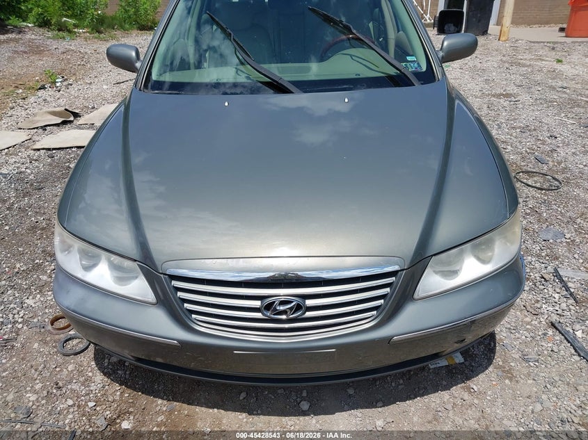 2006 Hyundai Azera VIN KMHFC46F46A046904 IAAI salvage auction — FRONT END, Salvage (Pennsylvania), sold $350 on 2026-07-14 (photo 6)