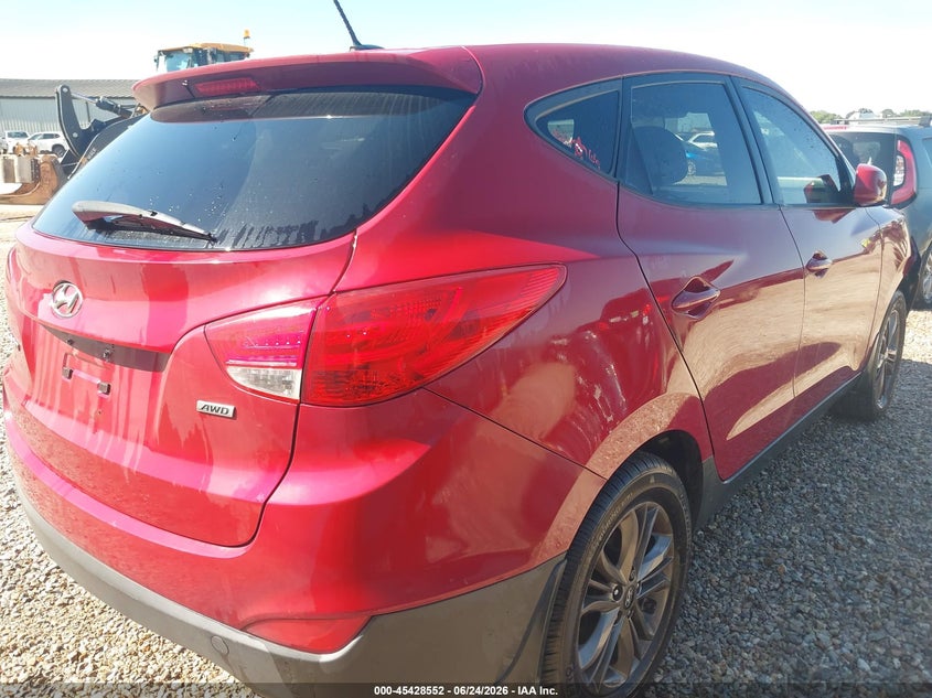 2015 Hyundai Tucson VIN KM8JTCAF6FU087691 IAAI salvage auction — NORMAL WEAR, Clear (Alabama), sold $2,200 on 2026-07-14 (photo 4)