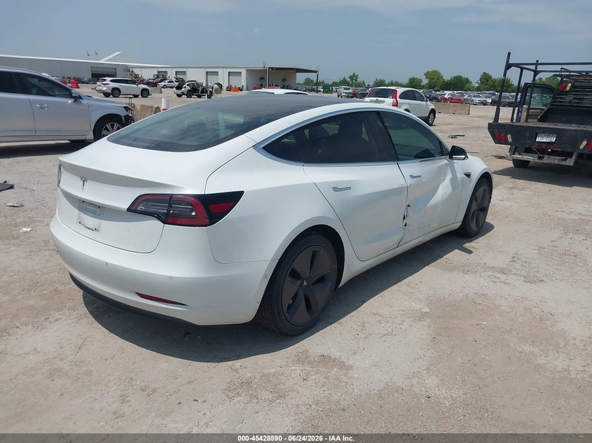 2018 Tesla Model 3 VIN 5YJ3E1EA1JF057722 IAAI salvage auction — SIDE, Salvage (Texas), sold $6,350 on 2026-07-22 (photo 4)