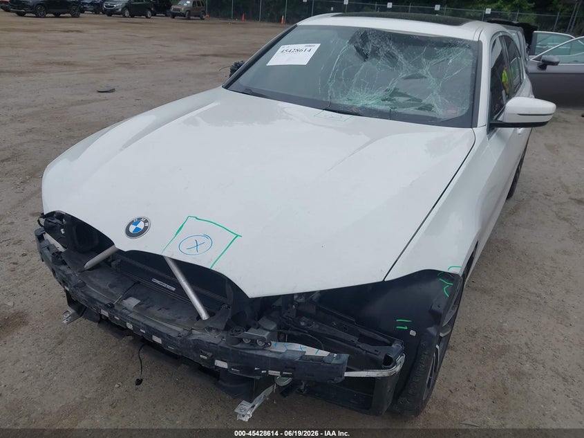 2019 BMW 3er VIN WBA5R7C51KFH17230 IAAI salvage auction — FRONT END, Salvage - Greater Than 75% (Maryland), sold $9,100 on 2026-08-29 (photo 6)