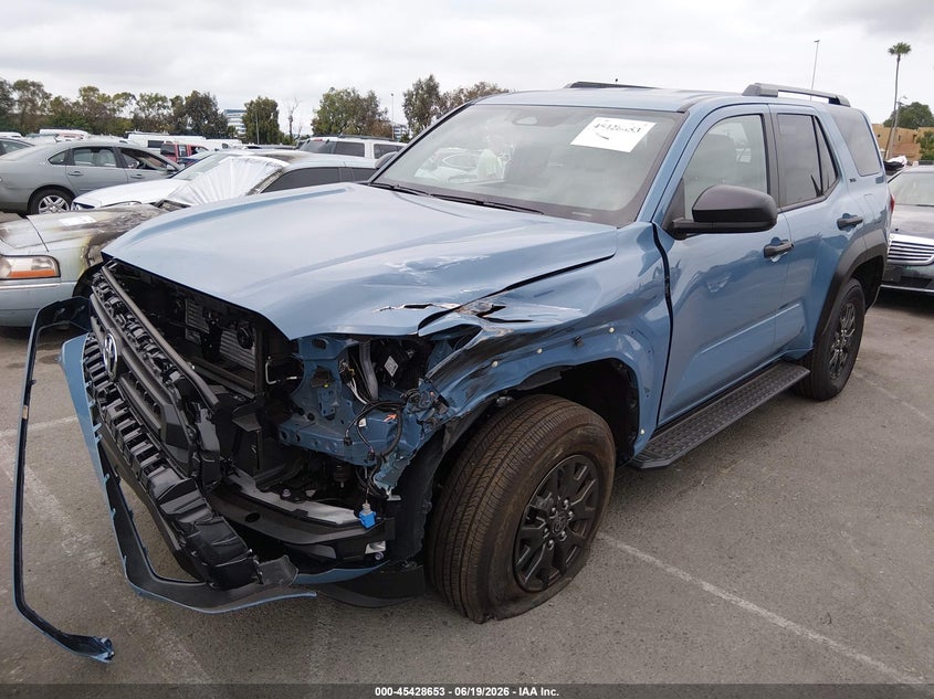 2026 Toyota 4runner VIN JTEVA5BR8T5115167 IAAI salvage auction — LEFT FRONT, Clear (California), sold $30,350 on 2026-07-15 (photo 2)