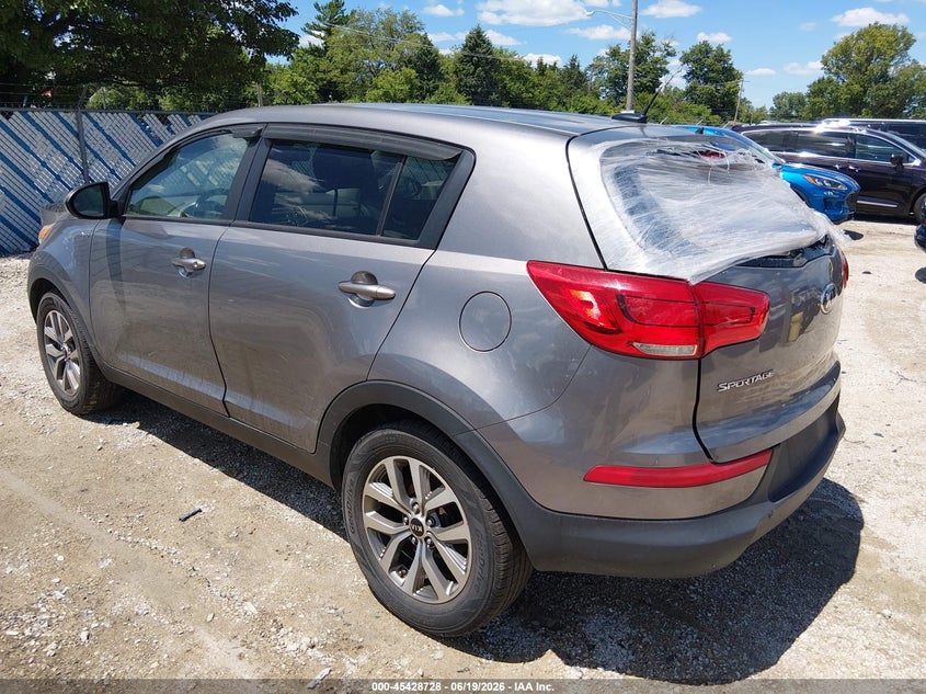 2016 Kia Sportage VIN KNDPBCAC0G7877561 IAAI salvage auction — NORMAL WEAR, Clear (Illinois), sold $1,725 on 2026-07-07 (photo 3)