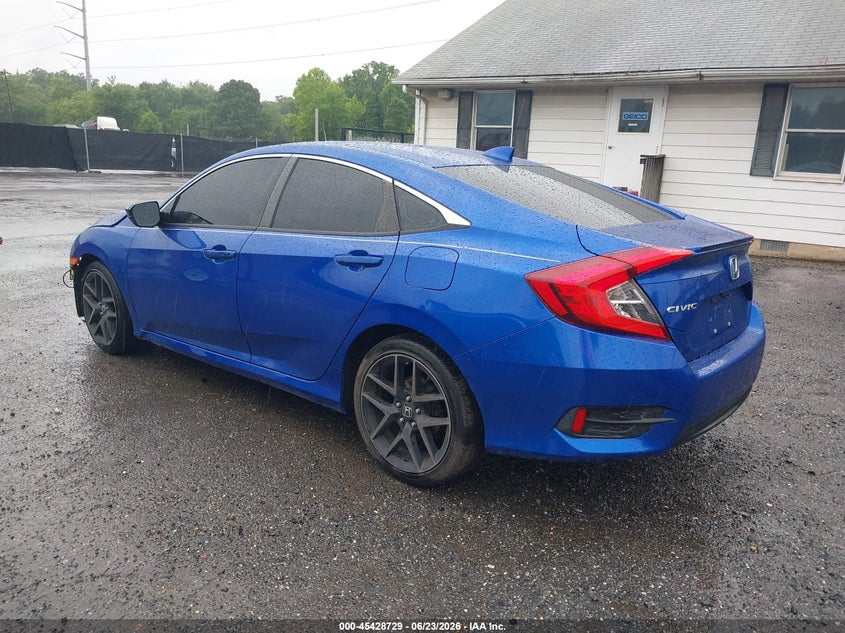 2018 Honda Civic VIN JHMFC1F33JX008142 IAAI salvage auction — FRONT END, Salvage - Greater Than 75% (Maryland), sold $4,700 on 2026-07-08 (photo 3)