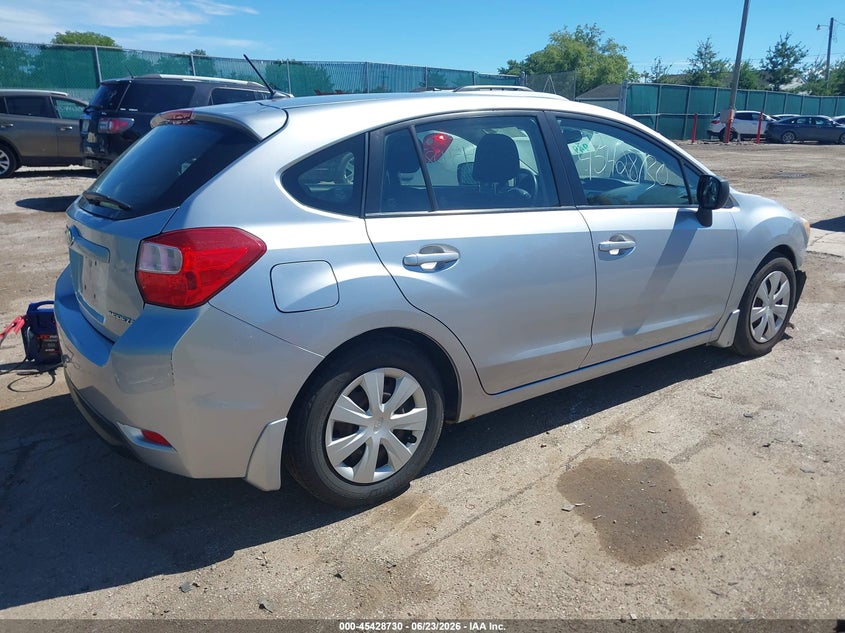 2012 Subaru Impreza VIN JF1GPAA61CH204014 IAAI salvage auction — FRONT END, Salvage (Indiana), sold $650 on 2026-07-28 (photo 4)