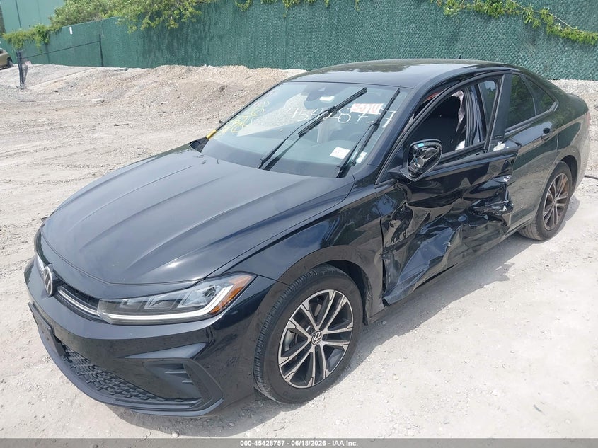 2025 Volkswagen Jetta VIN 3VWBX7BU0SM003314 IAAI salvage auction — FRONT & REAR, Salvage Title, sold $6,600 on 2026-07-25 (photo 2)
