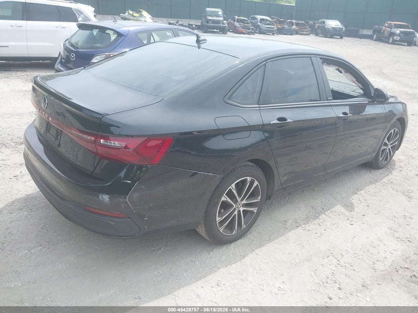2025 Volkswagen Jetta VIN 3VWBX7BU0SM003314 IAAI salvage auction — FRONT & REAR, Salvage Title, sold $6,600 on 2026-07-25 (photo 4)