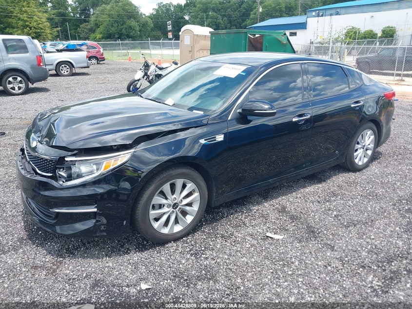 2018 Kia Optima VIN 5XXGU4L36JG248267 IAAI salvage auction — FRONT END, Salvage (South Carolina), sold $3,750 on 2026-07-24 (photo 2)