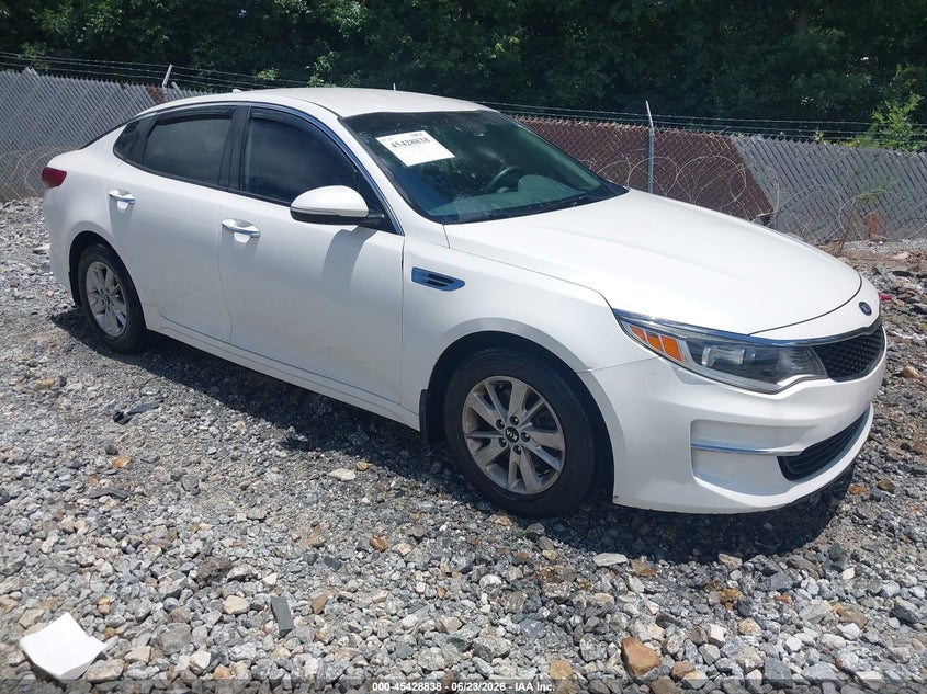 2016 Kia Optima VIN KNAGT4L38G5072240 IAAI salvage auction — NORMAL WEAR, Repossession Paperwork (Georgia), sold $2,050 on 2026-07-14 (photo 1)
