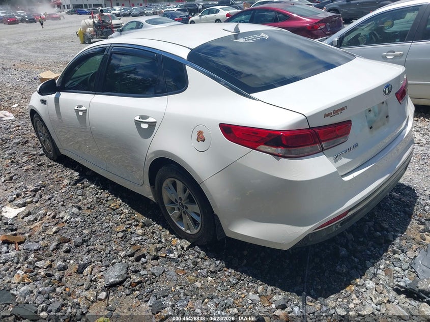 2016 Kia Optima VIN KNAGT4L38G5072240 IAAI salvage auction — NORMAL WEAR, Repossession Paperwork (Georgia), sold $2,050 on 2026-07-14 (photo 3)
