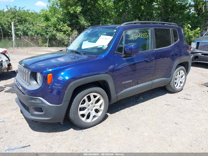 2016 Jeep Renegade VIN ZACCJABT3GPC55463 IAAI salvage auction — REAR END, Clear (Indiana), sold $25 on 2026-07-22 (photo 2)