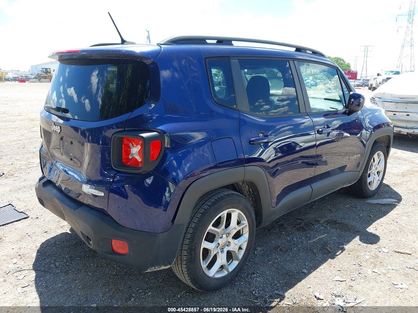 2016 Jeep Renegade VIN ZACCJABT3GPC55463 IAAI salvage auction — REAR END, Clear (Indiana), sold $25 on 2026-07-22 (photo 4)