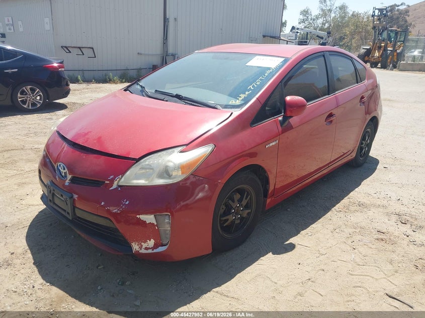 2014 Toyota Prius VIN JTDKN3DU1E0357767 IAAI salvage auction — NORMAL WEAR, Salvage Title - Dealer (California), sold $725 on 2026-07-28 (photo 2)
