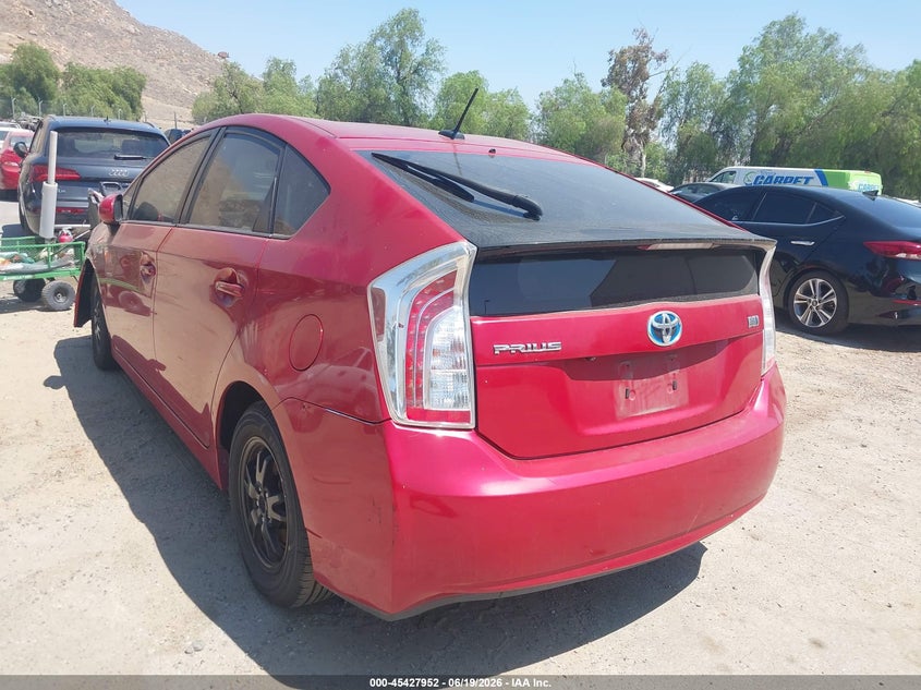 2014 Toyota Prius VIN JTDKN3DU1E0357767 IAAI salvage auction — NORMAL WEAR, Salvage Title - Dealer (California), sold $725 on 2026-07-28 (photo 3)