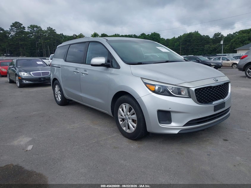 2017 Kia SEDONA VIN KNDMB5C17H6246081 IAAI salvage auction — NORMAL WEAR, Clear (Florida), sold $1,450 on 2026-07-08 (photo 1)