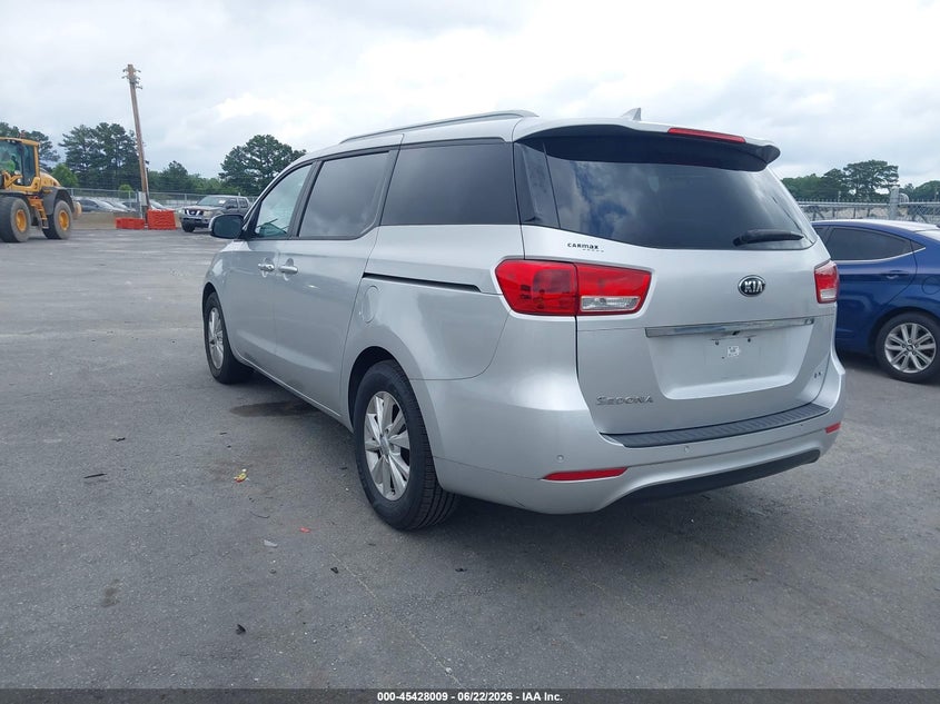 2017 Kia SEDONA VIN KNDMB5C17H6246081 IAAI salvage auction — NORMAL WEAR, Clear (Florida), sold $1,450 on 2026-07-08 (photo 3)