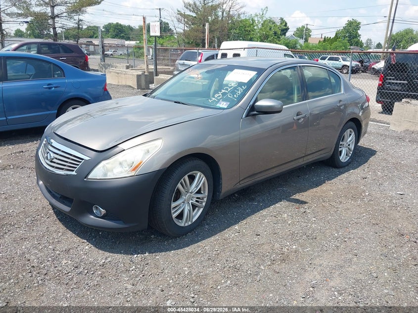 2012 Infiniti G VIN JN1CV6AR5CM681321 IAAI salvage auction — NORMAL WEAR, Clear (New Jersey), sold $400 on 2026-07-13 (photo 2)