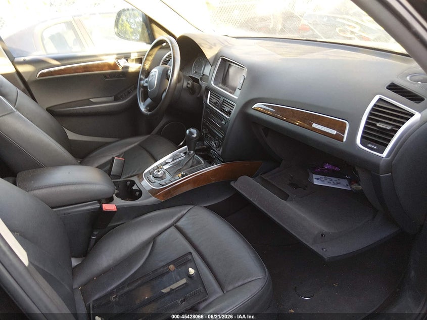 2012 Audi Q5 VIN WA1DKAFP0CA093780 IAAI salvage auction — LEFT FRONT, Salvage Title, sold $525 on 2026-07-14 (photo 5)