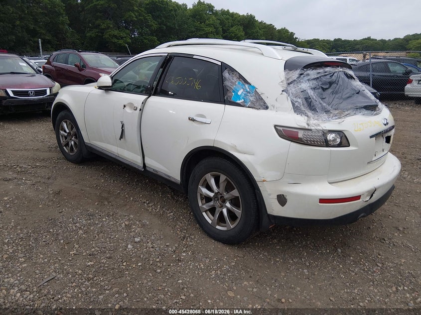 2008 Infiniti Fx35 VIN JNRAS08W58X208577 IAAI salvage auction — REAR END, Bill Of Sale (New York), sold $450 on 2026-07-14 (photo 3)