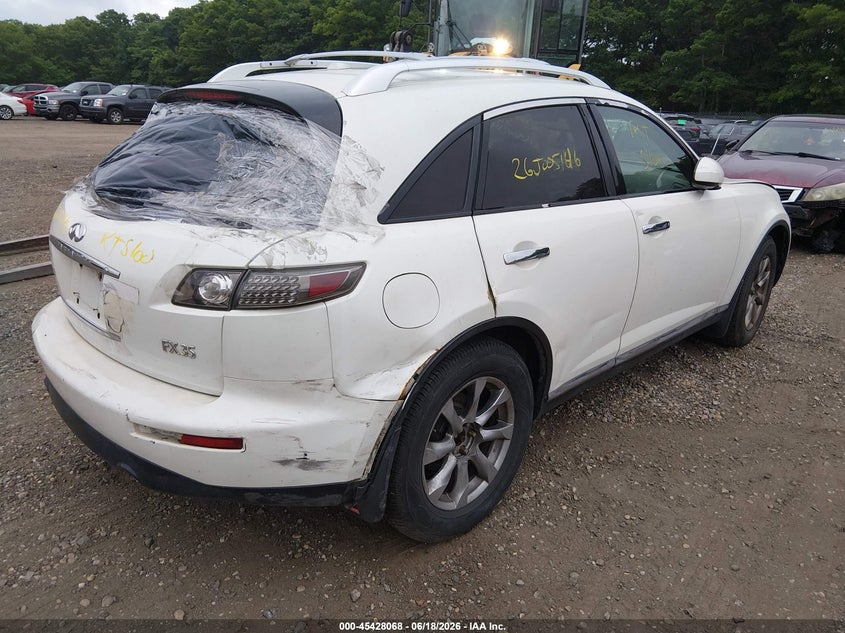 2008 Infiniti Fx35 VIN JNRAS08W58X208577 IAAI salvage auction — REAR END, Bill Of Sale (New York), sold $450 on 2026-07-14 (photo 4)