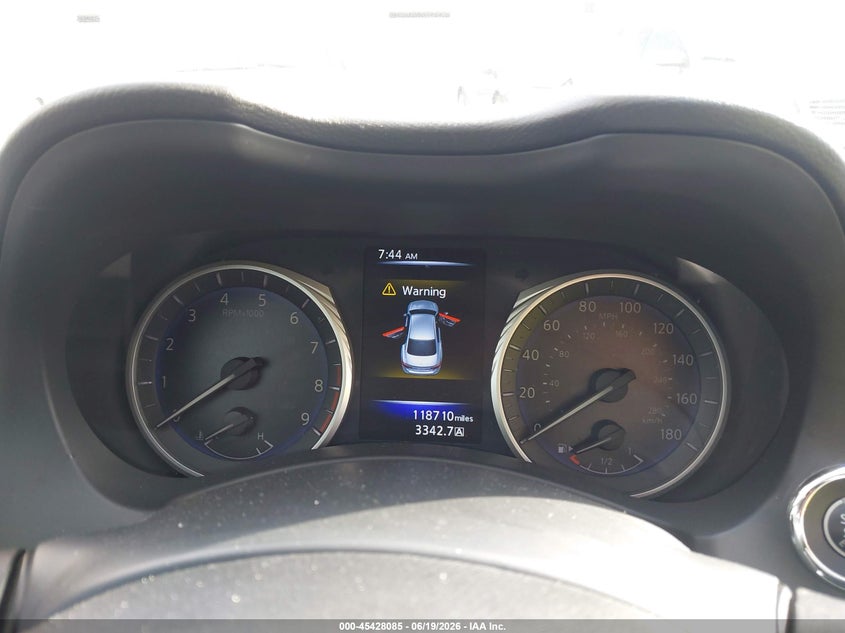 2015 Infiniti Q50 VIN JN1BV7AP5FM345530 IAAI salvage auction — SIDE, Salvage Title, sold $1,600 on 2026-08-02 (photo 7)