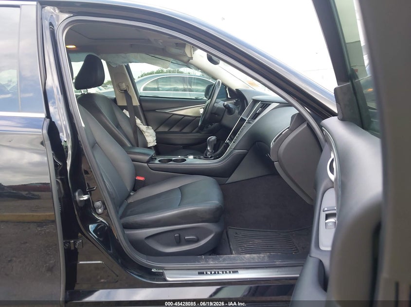 2015 Infiniti Q50 VIN JN1BV7AP5FM345530 IAAI salvage auction — SIDE, Salvage Title, sold $1,600 on 2026-08-02 (photo 5)