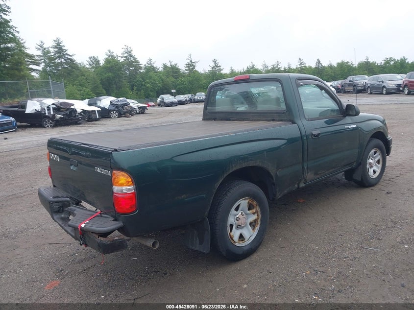 2002 Toyota Tacoma VIN 5TENL42N22Z890663 IAAI salvage auction — NORMAL WEAR, Clear (Massachusetts), sold $1,525 on 2026-07-17 (photo 4)