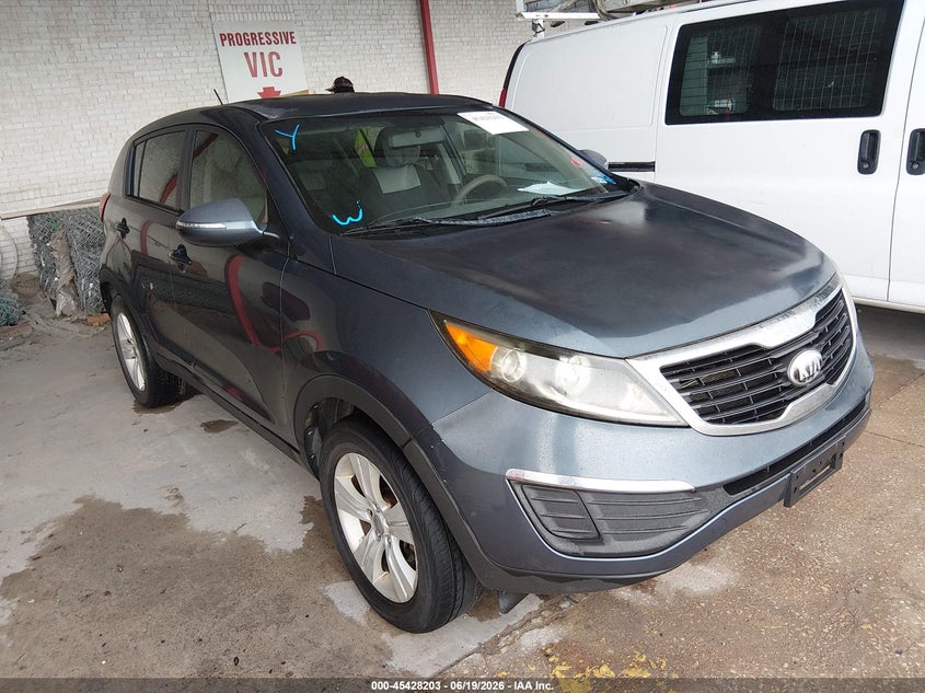 2013 Kia Sportage VIN KNDPB3A27D7352189 IAAI salvage auction — NORMAL WEAR, Original (Texas), sold $1,450 on 2026-07-06 (photo 1)