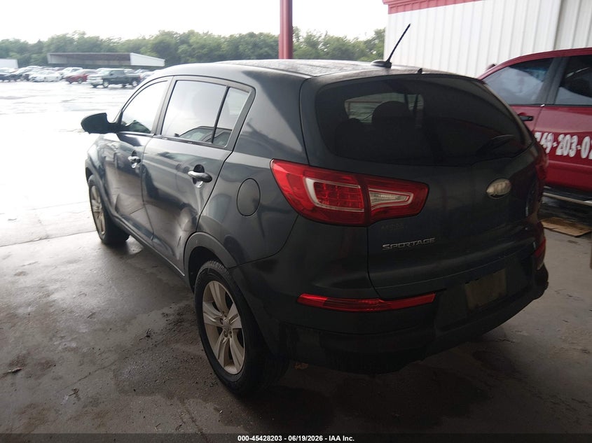 2013 Kia Sportage VIN KNDPB3A27D7352189 IAAI salvage auction — NORMAL WEAR, Original (Texas), sold $1,450 on 2026-07-06 (photo 3)