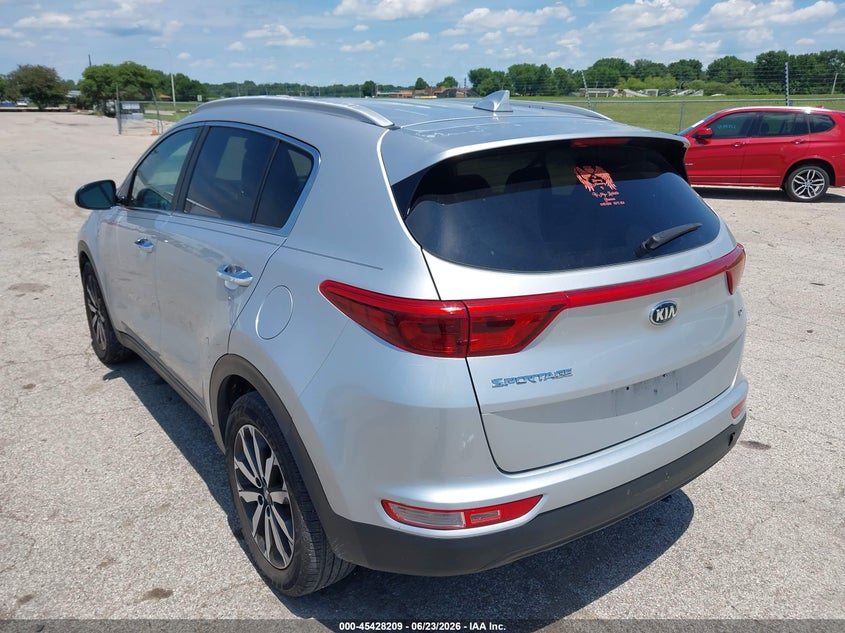 2017 Kia Sportage VIN KNDPN3ACXH7241139 IAAI salvage auction — NORMAL WEAR, Clear (Illinois), sold $2,150 on 2026-07-27 (photo 3)