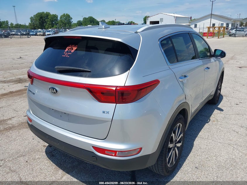 2017 Kia Sportage VIN KNDPN3ACXH7241139 IAAI salvage auction — NORMAL WEAR, Clear (Illinois), sold $2,150 on 2026-07-27 (photo 4)