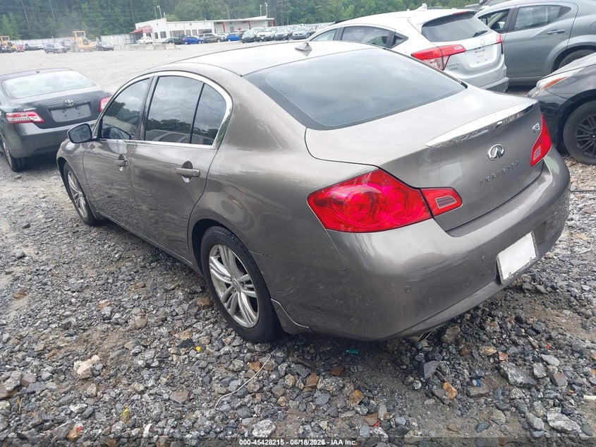 2012 Infiniti G37 VIN JN1CV6AP5CM620324 IAAI salvage auction — SIDE, Repossession Paperwork (Georgia), sold $1,550 on 2026-07-21 (photo 3)