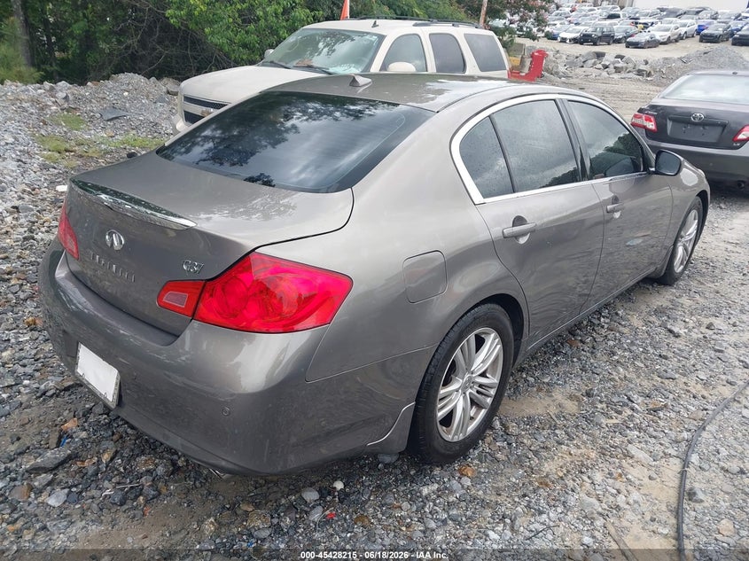 2012 Infiniti G37 VIN JN1CV6AP5CM620324 IAAI salvage auction — SIDE, Repossession Paperwork (Georgia), sold $1,550 on 2026-07-21 (photo 4)