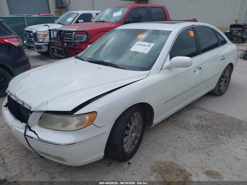 2007 Hyundai Azera VIN KMHFC46F77A201494 IAAI salvage auction — FRONT END, Original (Texas), sold $250 on 2026-07-20 (photo 2)