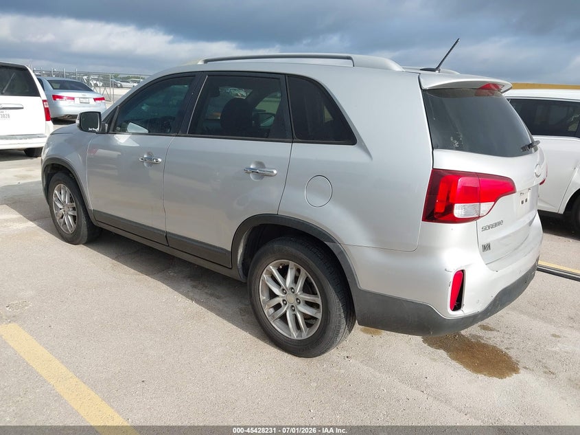 2014 Kia Sorento VIN 5XYKT3A62EG481052 IAAI salvage auction — NORMAL WEAR, Clear (Texas), sold $875 on 2026-07-09 (photo 3)