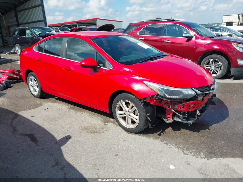 2016 Chevrolet Cruze VIN 1G1BE5SM5G7280287 IAAI salvage auction — LEFT FRONT, Certificate Of Title (Nebraska), sold $700 on 2026-07-24 (photo 1)