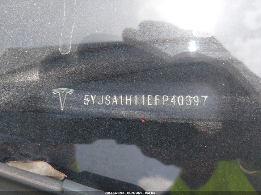 2014 Tesla Model s VIN 5YJSA1H11EFP40397 IAAI salvage auction — ELECTRICAL, Clear (Montana), sold $1,550 on 2026-07-14 (photo 9)