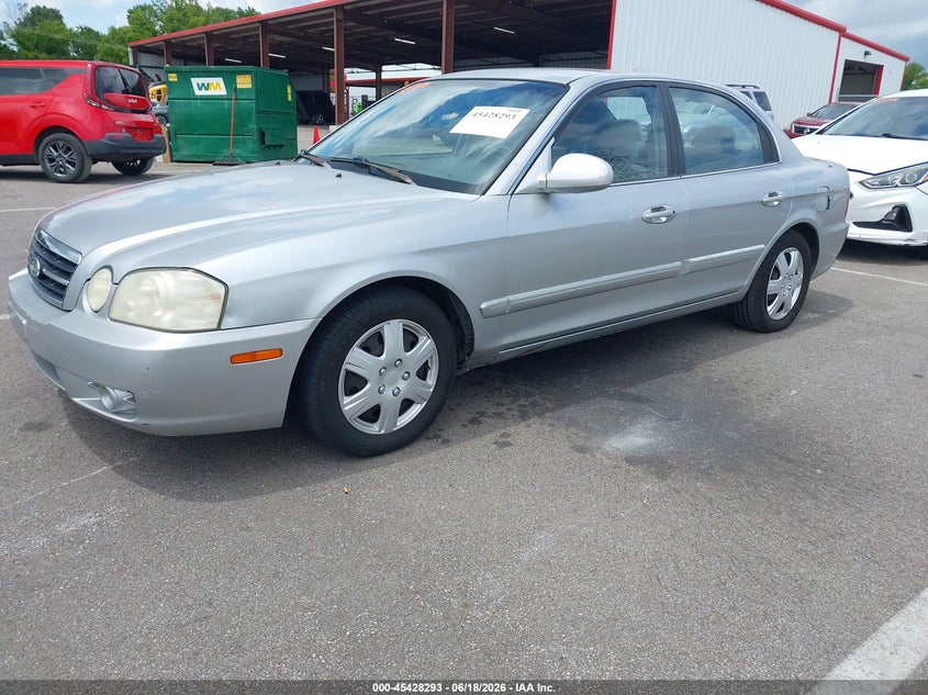 2005 Kia Optima VIN KNAGD126555387856 IAAI salvage auction — FRONT END, Clear (Tennessee), sold $500 on 2026-07-14 (photo 2)