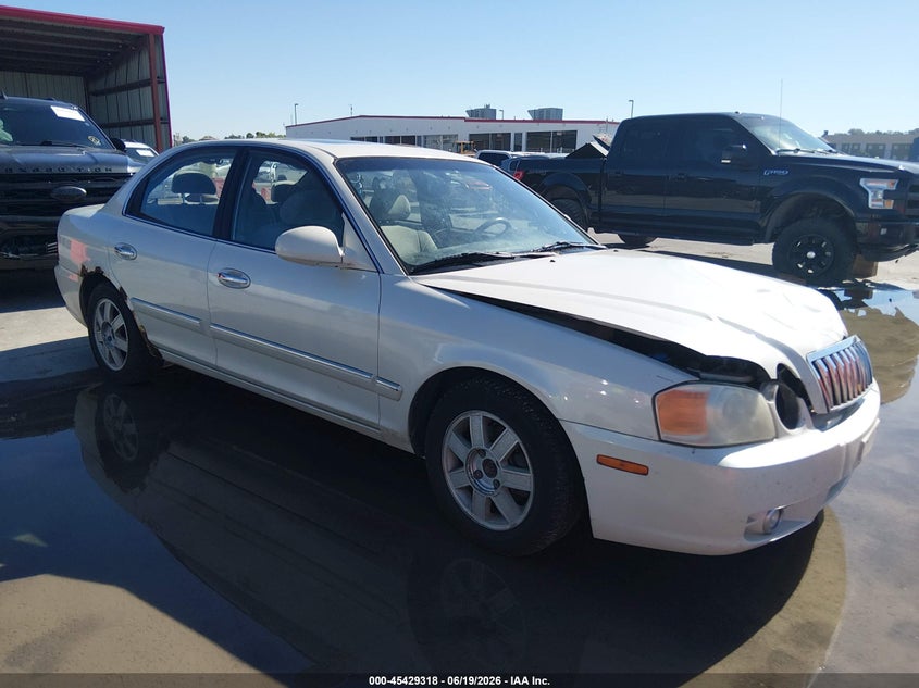 2003 Kia Optima VIN KNAGD128X35227079 IAAI salvage auction — FRONT END, Salvage (Illinois), sold $25 on 2026-07-28 (photo 1)