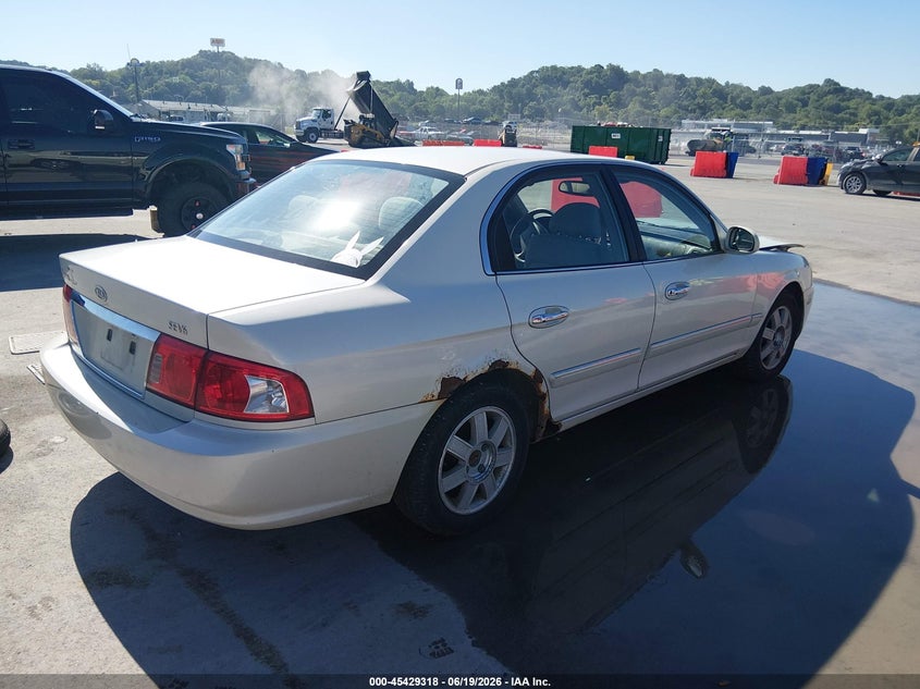 2003 Kia Optima VIN KNAGD128X35227079 IAAI salvage auction — FRONT END, Salvage (Illinois), sold $25 on 2026-07-28 (photo 4)