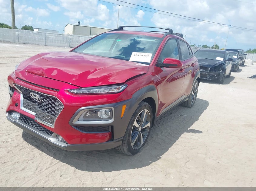 2021 Hyundai Kona VIN KM8K33A50MU620725 IAAI salvage auction — FRONT END, Rebuildable (Florida), sold $3,700 on 2026-07-14 (photo 2)