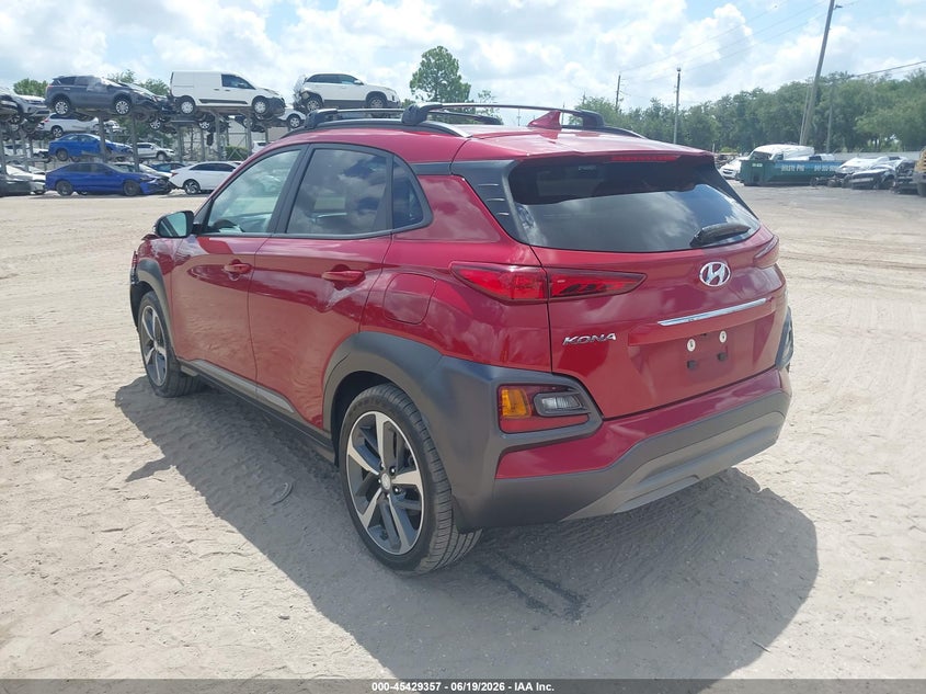 2021 Hyundai Kona VIN KM8K33A50MU620725 IAAI salvage auction — FRONT END, Rebuildable (Florida), sold $3,700 on 2026-07-14 (photo 3)