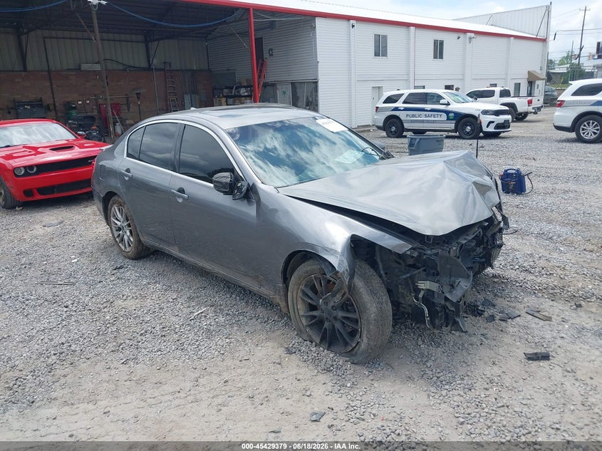 2010 Infiniti G37 VIN JN1CV6AR9AM451455 IAAI salvage auction — FRONT END, Salvage (North Carolina), sold $375 on 2026-07-17 (photo 1)