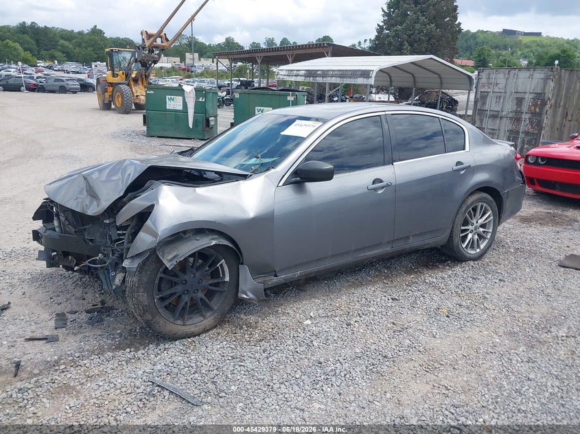 2010 Infiniti G37 VIN JN1CV6AR9AM451455 IAAI salvage auction — FRONT END, Salvage (North Carolina), sold $375 on 2026-07-17 (photo 2)