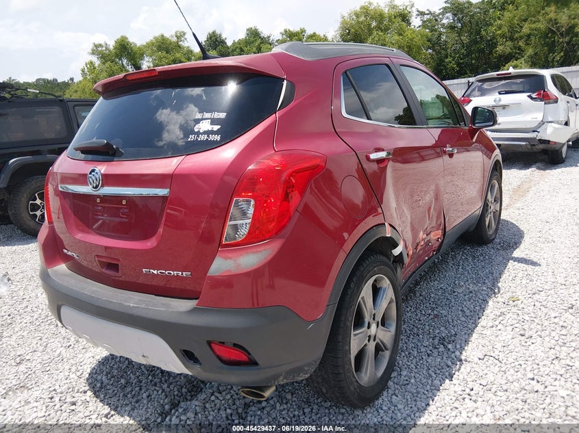 2014 Buick Encore VIN KL4CJASB3EB584348 IAAI salvage auction — SIDE, Salvage (Alabama), sold $450 on 2026-07-30 (photo 4)