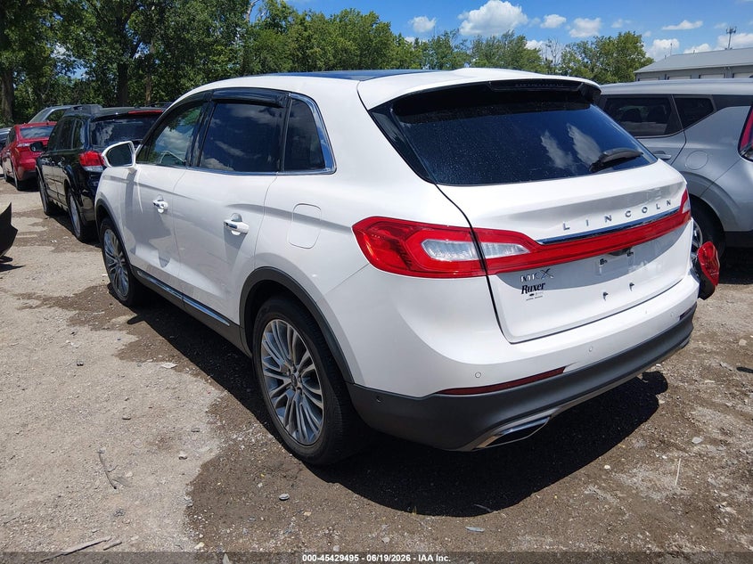2018 Lincoln Mkx VIN 2LMPJ6LR9JBL38800 IAAI salvage auction — RIGHT REAR, Clear (Indiana), sold $3,050 on 2026-07-19 (photo 3)