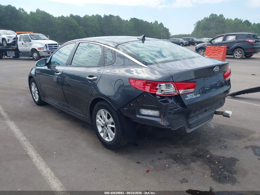 2017 Kia Optima VIN 5XXGT4L31HG169926 IAAI salvage auction — LEFT REAR, Salvage (South Carolina), sold $1,250 on 2026-07-22 (photo 3)