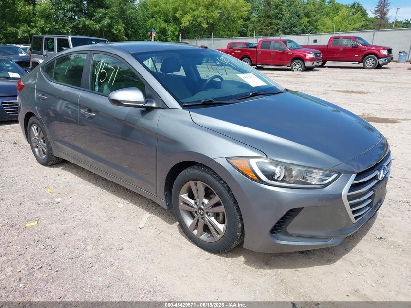 2017 Hyundai Elantra VIN KMHD84LFXHU151154 IAAI salvage auction — NO DAMAGE, Clear (Wisconsin), sold $2,200 on 2026-07-08 (photo 1)