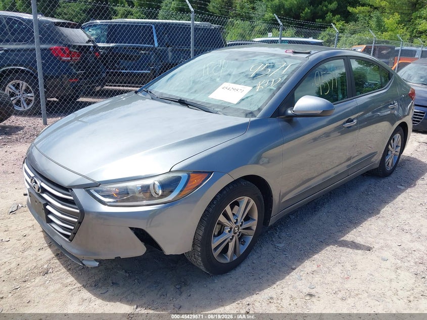 2017 Hyundai Elantra VIN KMHD84LFXHU151154 IAAI salvage auction — NO DAMAGE, Clear (Wisconsin), sold $2,200 on 2026-07-08 (photo 2)