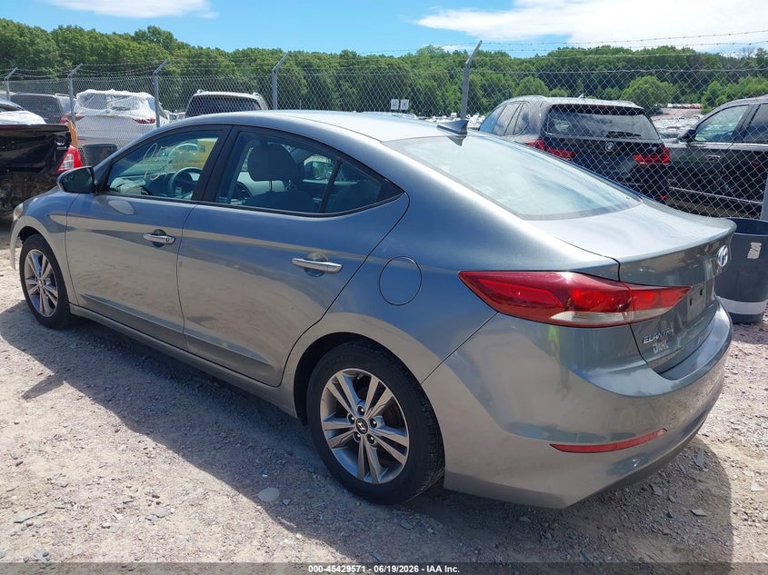 2017 Hyundai Elantra VIN KMHD84LFXHU151154 IAAI salvage auction — NO DAMAGE, Clear (Wisconsin), sold $2,200 on 2026-07-08 (photo 3)